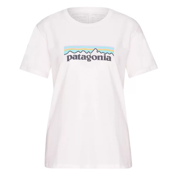 Patagonia W’ S PASTEL P-6 LOGO ORGANIC CREW T-SHIRT Damen – T-Shirt 1