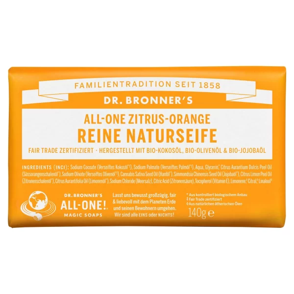 Dr. Bronner’s REINE NATURSEIFE (STÜCKSEIFE) – Outdoor Seife 1